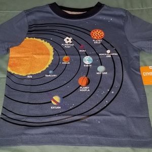 Gymboree XS(4) Kid Boy Planets Graphic Tee